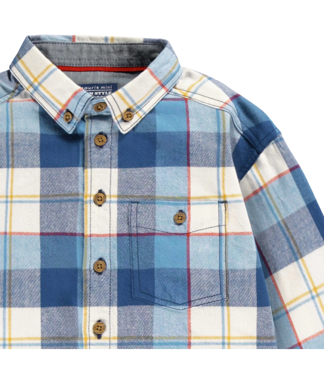 Souris Mini Blue Checked Shirt