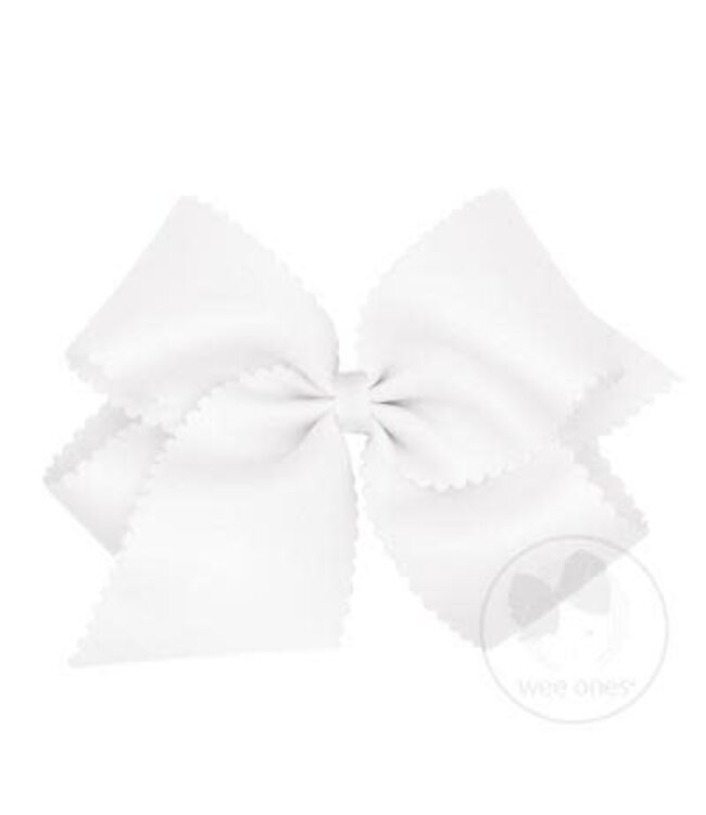 Wee Ones King Scalloped Edge Bow