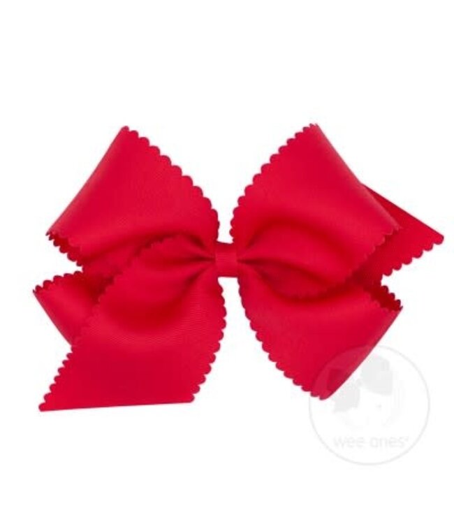 Wee Ones King Scalloped Edge Bow