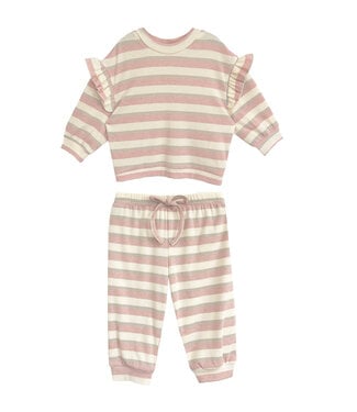 Mabel and Honey Pink Candy Stripe Set