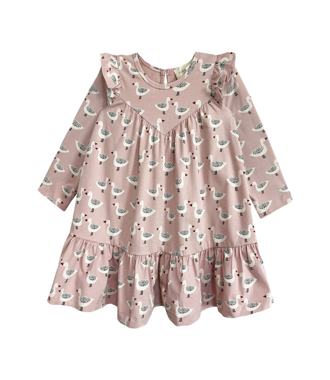 Mabel and Honey Ducky in Pink Dress