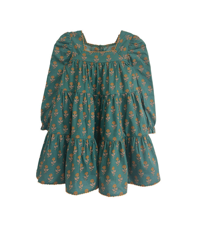 Mabel and Honey Green Autumn Ivy Dress