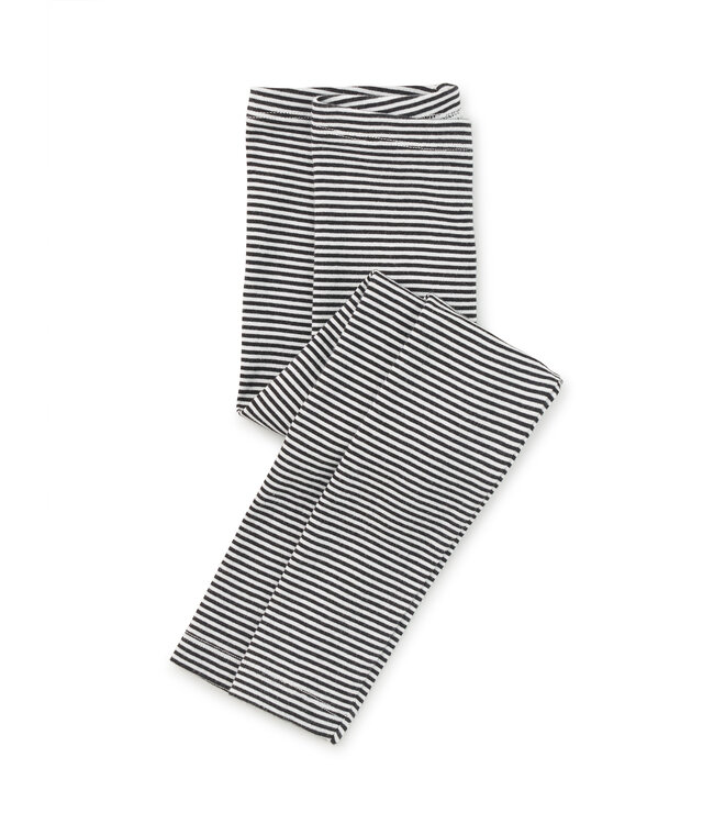 Tea Collection Jet Black Striped Leggings
