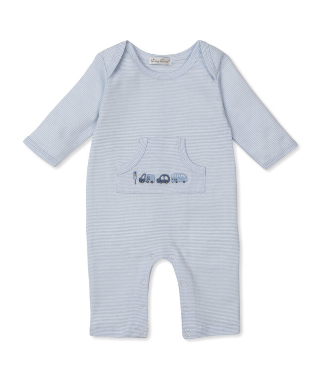 Kissy Kissy Blue Stop & Go Traffic Playsuit