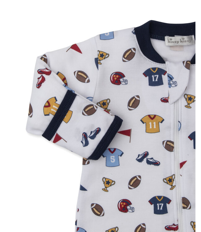 Kissy Kissy Football Fever Footie w/Zip