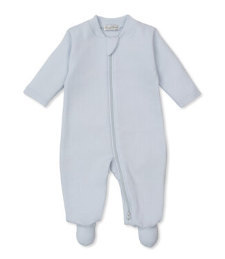 Kissy Kissy Blue Sweet Homecoming Jacquard Footie w/Zip
