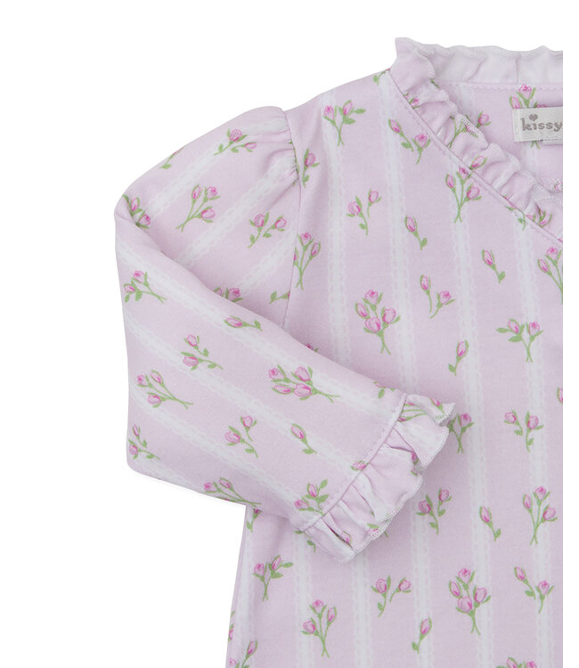 Kissy Kissy Pink Ribbon Stripe Bouquets Playsuit