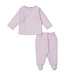 Pink Sweet Homecoming Jacquard Footed Pant Set