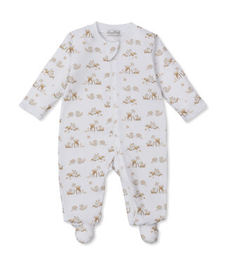 Kissy Kissy Tan Forest Fanfare Footie w/Zip