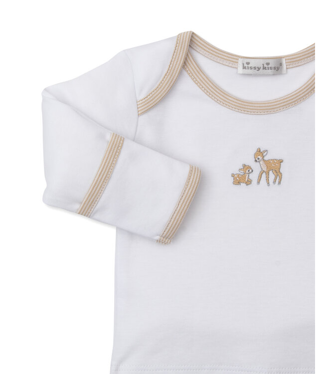 Kissy Kissy White/Ecru Forest Fanfare Footed Pant Set