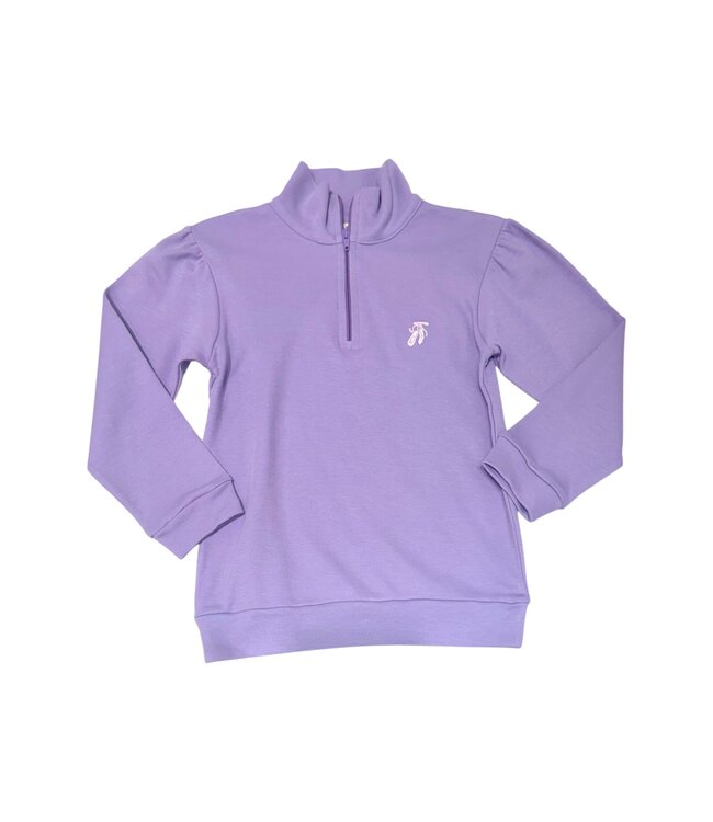 Luigi Lavender Ballet Slippers 1/4 Zip Pullover