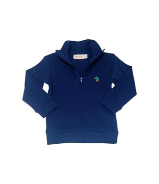 Luigi Dark Royal Mallard 1/4 Zip