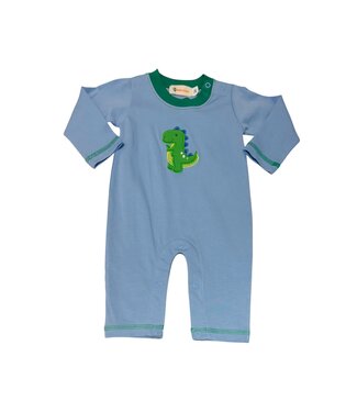 Luigi Sky Blue/Mint Baby Dino Romper