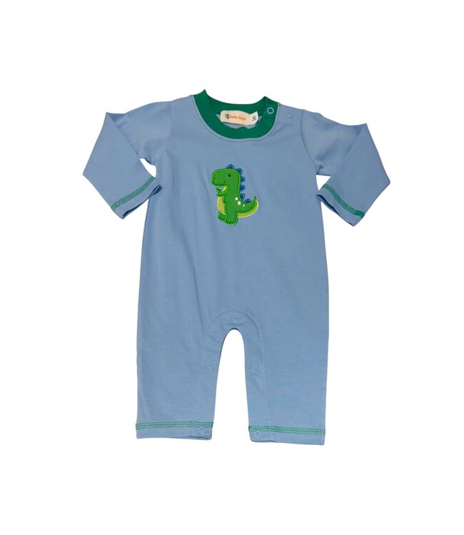 Luigi Sky Blue/Mint Baby Dino Romper