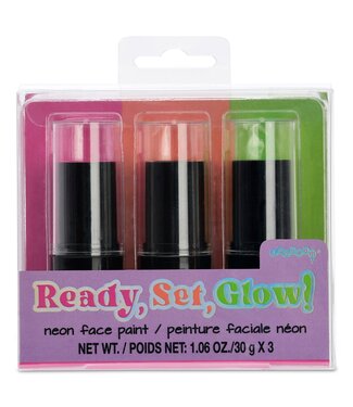 Iscream Ready, Set, Glow! Neon Face Paint Set