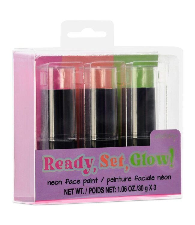 Iscream Ready, Set, Glow! Neon Face Paint Set