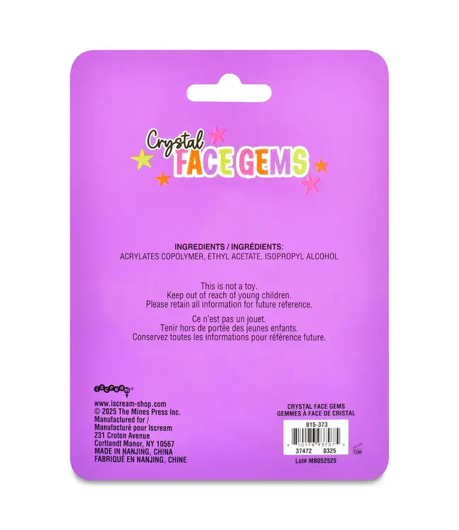 Iscream Crystal Face Gems
