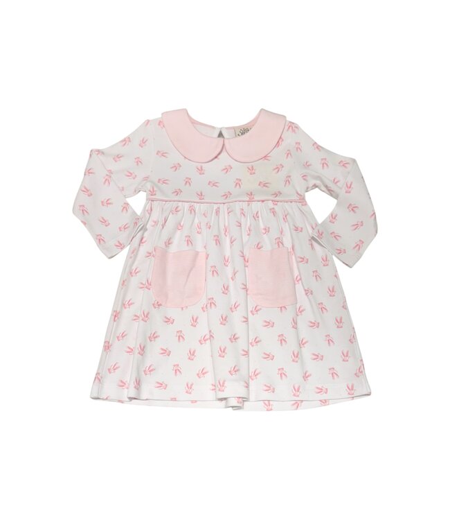 Luigi Light Pink Ballet Slippers L/S Dress