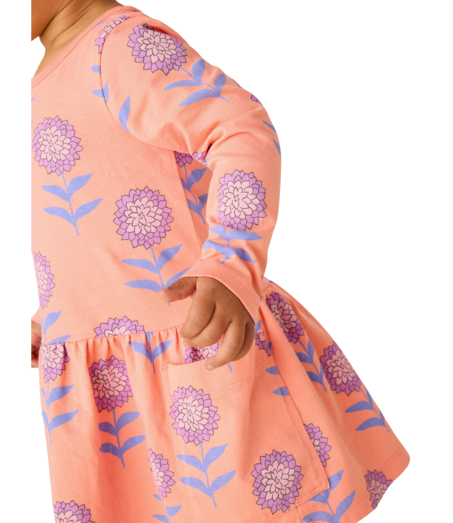 Tea Collection Dahlias L/S Pocket Dress