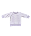 babysprouts Lavender Cloud Checkered Fleece Sweatshirt