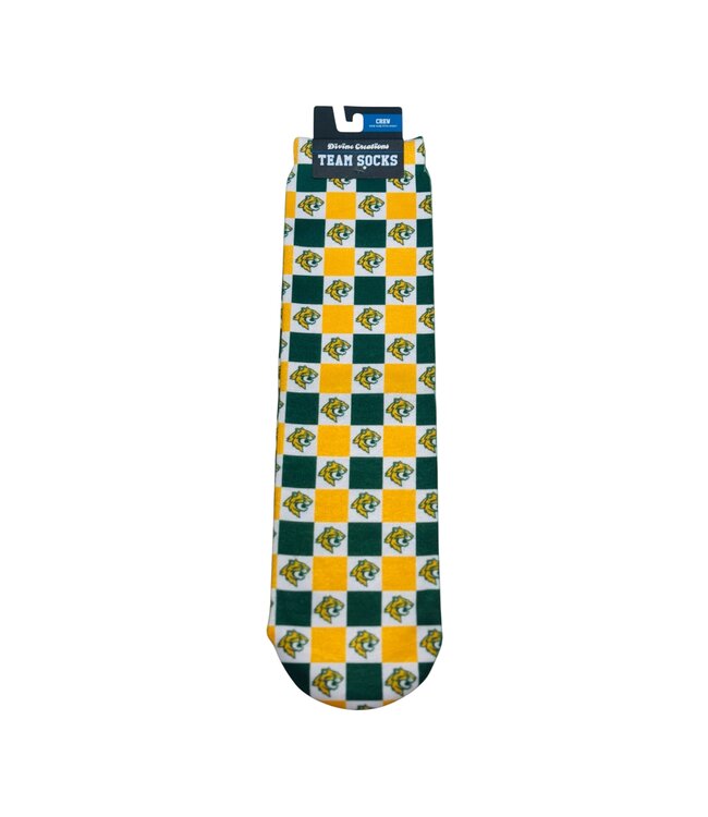 Wee Ones Adult Custom Crew GDS Check Sock