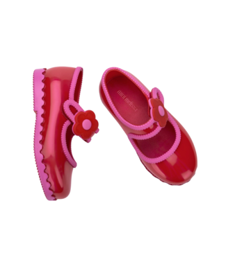 Mini Melissa Red/Lilac Hip Ballerina Baby Shoe