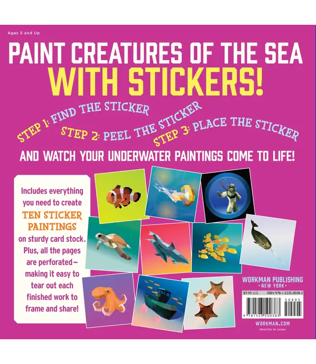 hachette book group Paint by Sticker Kids: Under the Sea