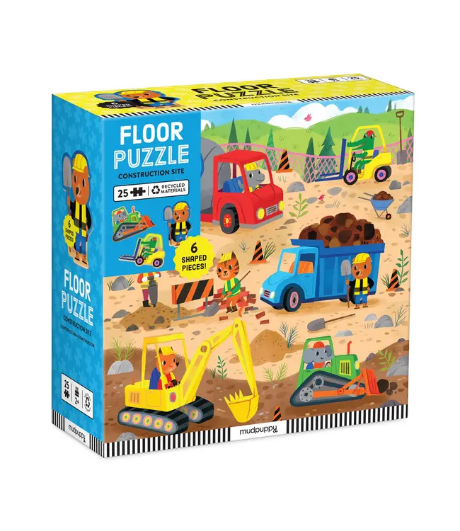 hachette book group Construction Site Floor Puzzle