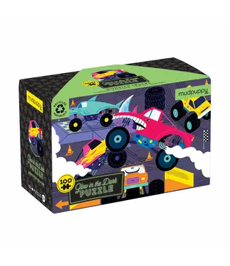 hachette book group Monster Truck Glow-in-the-Dark 100 Pc. Puzzle