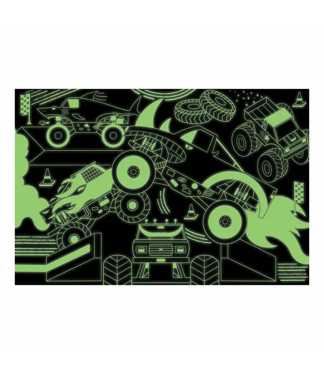 Monster Truck Glow-in-the-Dark 100-Piece Puzzle