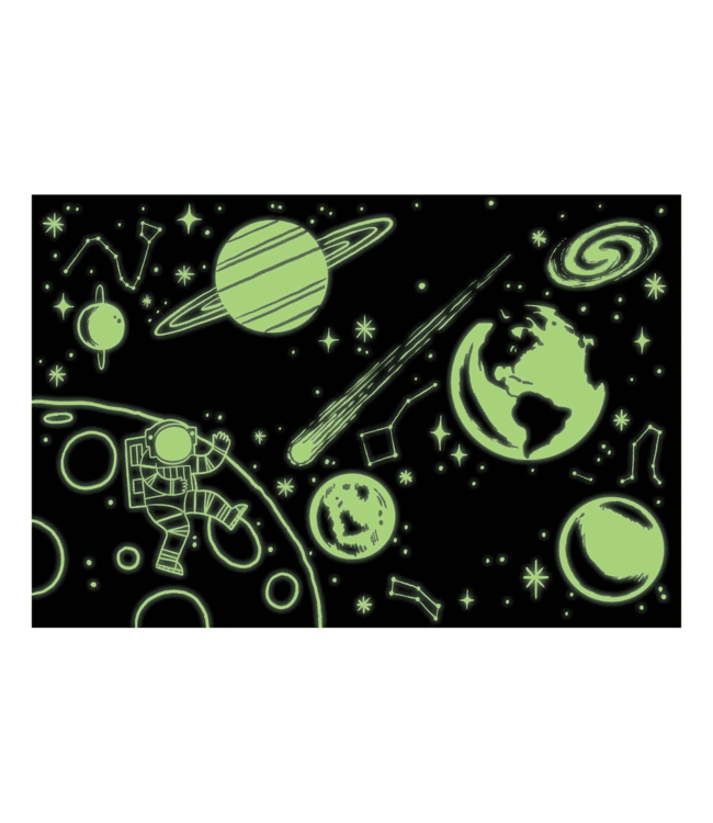 hachette book group Outer Space Glow in the Dark 100 Pc. Puzzle