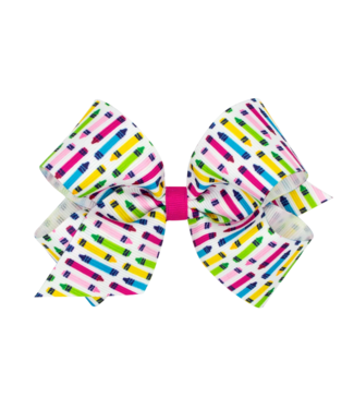 Wee Ones Medium Print Bow Crayon Pencils
