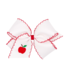 Wee Ones King Embroidered Bow - Apple