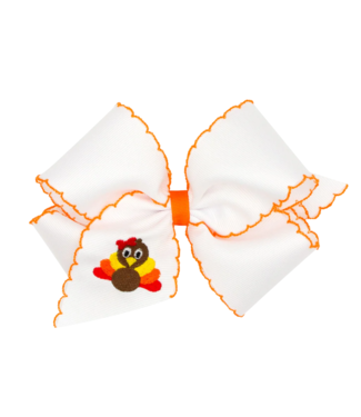 Wee Ones King Embroidered Bow-TKY
