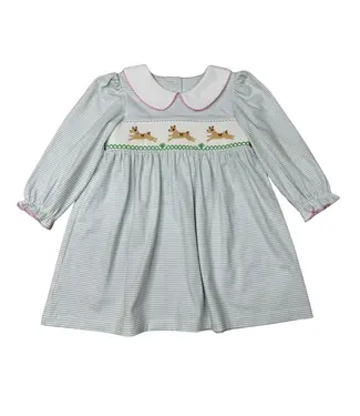 Whimsy Bay Polly Puppy Smocked Collared Dress