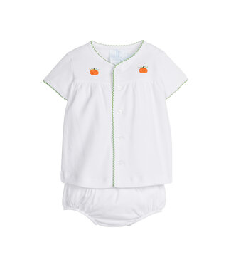 Little English Pumpkin Pinpoint Knit Layette Set