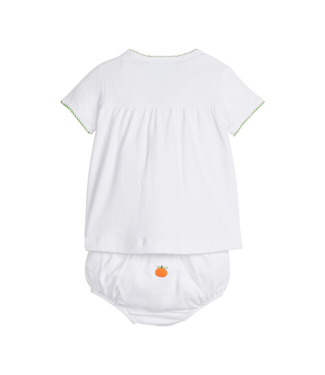 Little English Pumpkin Pinpoint Knit Layette Set