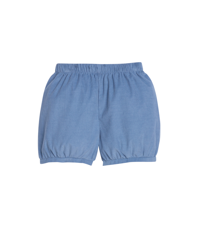 Little English Stormy Blue Corduroy Banded Short