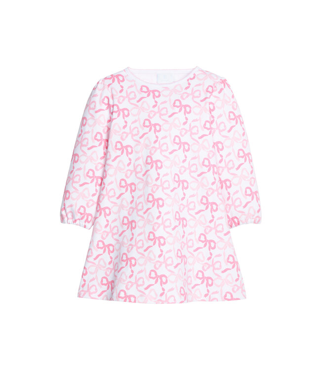 Little English Bows & Ribbons Knit Dress