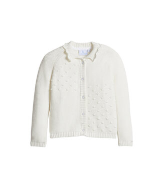 Little English Ivory Poppy Cardigan