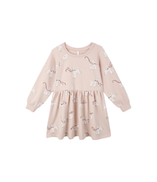 Rylee & Cru Blush Raglan Poodles Dress