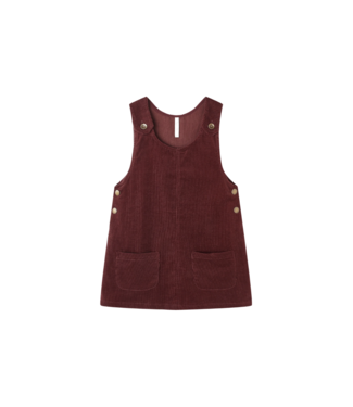 Rylee & Cru Burgundy Odette Overall Dress