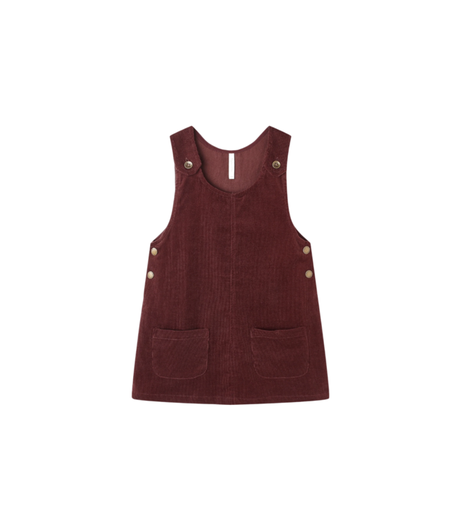 Rylee & Cru Burgundy Odette Overall Dress