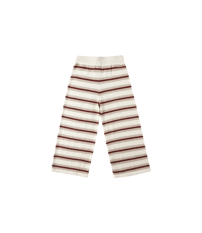 Rylee & Cru Stone Autumn Stripe Knit Wide Leg Pant