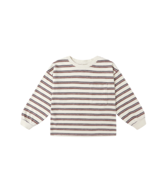Rylee & Cru Natural Vintage Stripe L/S Tee