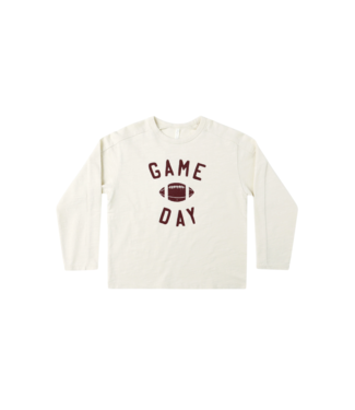 Rylee & Cru Natural Game Day L/S Paneled Tee
