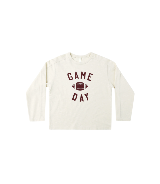 Rylee & Cru Natural Game Day L/S Paneled Tee