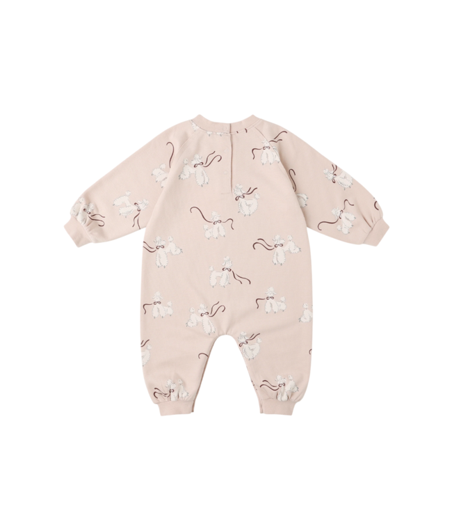 Rylee & Cru Blush Poodles Raglan Jumpsuit