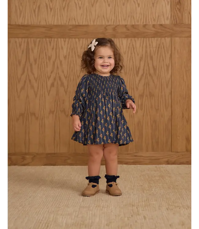 Rylee & Cru Navy Vintage Bloom Capri Dress