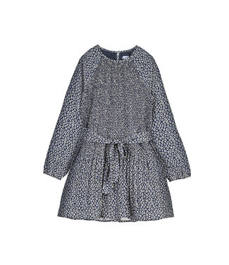 Mayoral Petroleum Pleated Printed Dress